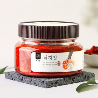 [국내제조] 마산 전통방식 향토미가 저염 낙지젓 천연과일 숙성, 1개, 400g