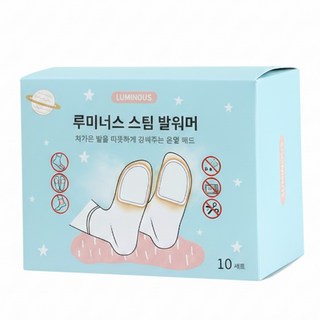 루미너스 붙이는 발바닥 발핫팩, 1박스