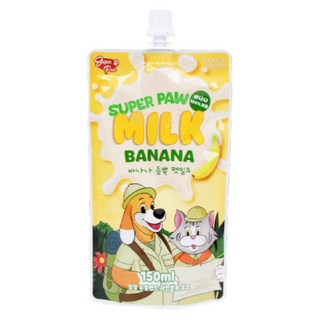 Super Paw 草莓牛奶, 1個, 150ml, 香蕉牛乳