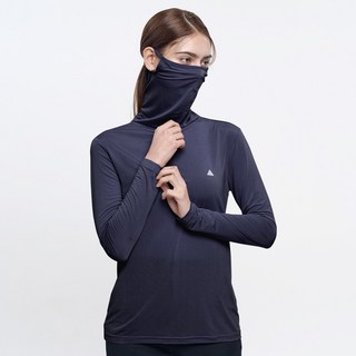 <스타일랑> 여성 긴팔 마스크 티셔츠 / 올커버 마스크 일체형 골프 아웃도어 등산 스포츠 스판 긴팔 마스크티