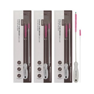 마더케이 빨대 세척솔 대 + 소, 3세트, 혼합색상