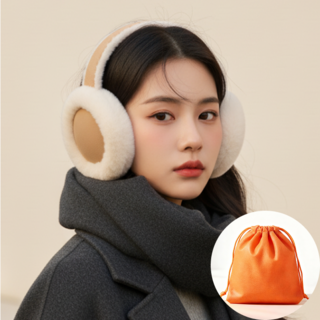 하트플로우 접이식 방한 겨울 털 귀도리