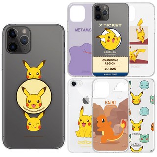 페블 갤럭시노트10플러스 전용 N976 노트10+ 5G 정품 포켓몬스터 친구들 디자인 클리어 젤리 케이스