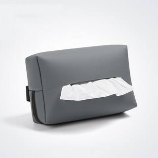 펀토피아 차량용 티슈케이스 암레스트 헤드레스트 휴지걸이, 1개, 그레이