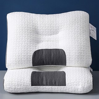 달냥가게 목이편한 경추베게 1+1 목디스크 거북목 일자목 베게, 1개, 격자+격자