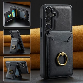 Gradle갤럭시S25/S25플러스/S25울트라 가죽 맥세이프 그립톡 카드지갑 케이스 고급 보호 케이스