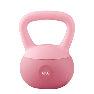 榮威 軟壺鈴 (2-10公斤 啞鈴/重訓), 桃粉色, 1個, 6kg