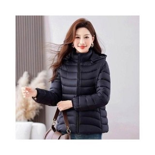 連帽白鴨絨輕量防寒外套 - 冬季防風防水保暖大衣