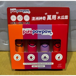 PURE PAW PAW 澳洲神奇萬用木瓜霜4入組 (小蜜蜂美式賣場代購) 護唇膏/護手霜/萬用霜, 1個, 貨運宅配