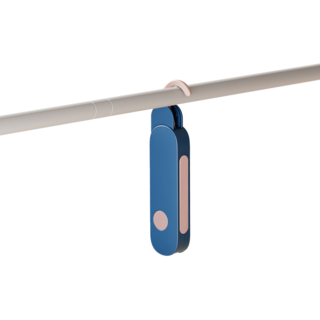 旅行摺疊衣架 曬衣架 衣架 摺疊衣架 室內曬衣架 旅行曬衣架, 藍色, 1個