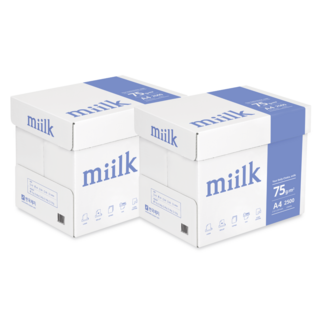 miilk 한국제지 복사용지, A4, 5000매