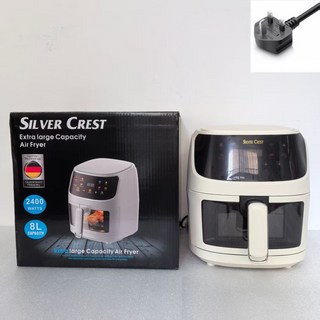 15LAir 智能可視觸摸空氣炸鍋家用烤箱全自動電炸鍋, 8L透視白色空氣炸鍋英規顏色隨機