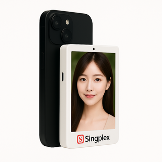 싱플렉스 셀카 모니터 무선 맥세이프 자석 후면 셀피 스크린 미러링 촬영 브이로그, Singplex_X2, 12.2cm