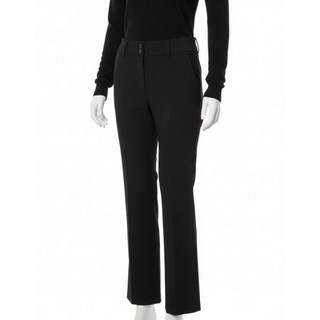 정품 헤지스 여성 골프바지 골프웨어 골프 가격인하스트레이트 핏 윈터 팬츠 BLACK 기모바