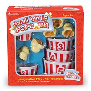 숫자통 팝콘넣기 카운팅 유아 수세기놀이 집중력훈련 숫자세기 수학교구세트 숫자크기, 1세트