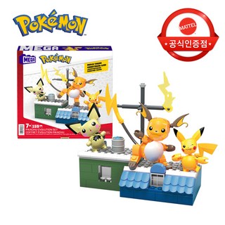 [국내발송] 메가블럭 어드벤처 피카츄 진화 트리오 세트 레고호환, 1개