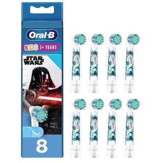 德國百靈 Oral-B 歐樂B Kids 兒童電動牙刷刷頭 EB10 (8入) - 德國製, 1個, 星際大戰 8入盒裝