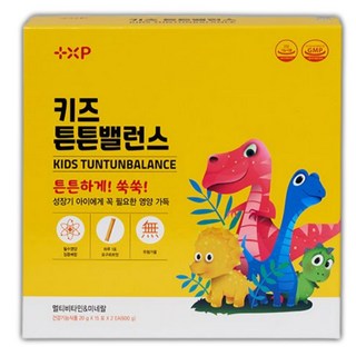 키즈 튼튼밸런스 멀티비타민 아기 유아 어린이 오메가3, 4세트, 15회분