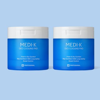 약국입점 메디케이 데오드란트 쿨링 패드 대용량 70매 140ml 겨드랑이 땀 소취 겨땀냄새 암내제거, 2개