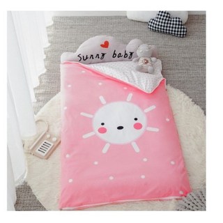 秋冬加大兒童 幼兒園保暖 冬款羽絨棉 睡袋, 新色北歐溫暖太陽