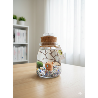 DIY 療癒景觀生態瓶 迷你世界 藻球生態瓶, 1個