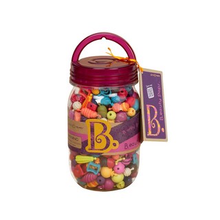 B. Beauty Pops串珠DIY套裝，激發創造力，培養色彩認知，安全無毒材質, 隨機, 1套