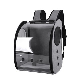 鳥包 外出籠 鸚鵡提籠 便攜鳥籠 外出背包, 灰色, 1個