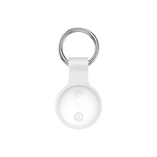 Apple Find My 適用追蹤器 全球定位 超長續航 鑰匙圈 防丟器, 白色 (for iPhone), 1個