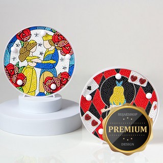 수재샵 비즈 보석십자수 동화무드등 2종 [무드등포함] led 대형 어린이 캔버스 diy 집들이선물, 02.앨리스, 1개