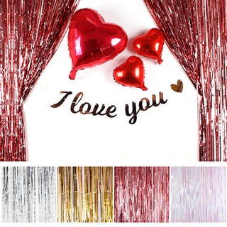 네오텍스 파티 은박커튼 1종 /홈파티 호일 커텐, 블루