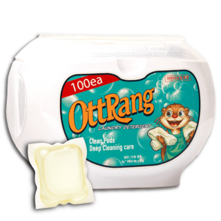 오뜨랑 클린팟 9배 초고농축 대용량 실내건조 캡슐세제, 1개, 100개입