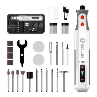 솔리드 미니 그라인더 조각기 8V 충전 무선 전동 소형 핸드 로타리툴 광택 샌딩 연삭기 연마기 S-MG08, 1개