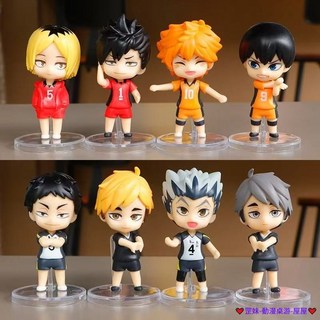 桃園出貨 排球少年 及川徹 日向翔陽 影山飛雄 孤爪研磨 動漫同人 公仔 玩偶 桌面擺件 擺飾 Q版手辦 動漫周邊, 1個, 八款 排球少年 7.5公分
