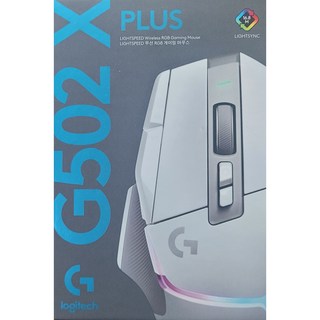 로지텍 G502 X PLUS 무선 게이밍 마우스, 910-006175, 화이트