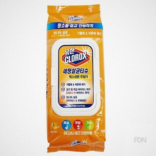청소물티슈 유한 세정살균티슈 60매, 유한 세정살균티슈60매(캡형)시트러스블렌드