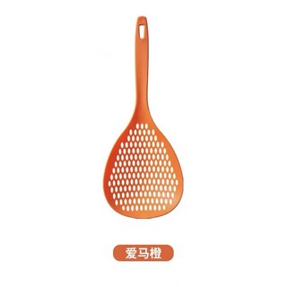 대형 일본식 플라스틱 스트레이너 주방 도구 만두 야채 요리용 다기능 배수구 국자, 02 Noodle spoon Orange [nude]]