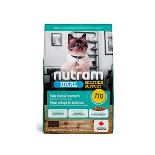 Nutram 紐頓 119 三效強化 雞肉鮭魚配方 貓飼料 5.4KG, 1包, 雞肉+鮭魚