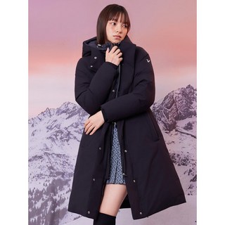 국내매장정품 볼빅 여성 골프웨어 패딩 점퍼 자켓 [볼빅어패럴] [Performance On] 후드 롱 다운 VODWPB94_BK 볼빅패딩 패딩코트 볼빅여성골프 역시즌 겨울자켓