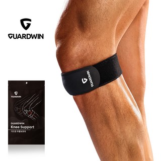 가드윈 고탄력 슬개골 무릎보호대, 블랙, 2개