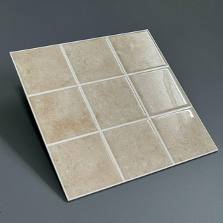 픽랩마켓 젤리지타일 컬러 주방 젤타일 포세린, 유광 3D JLAP-Y77 (5매입)