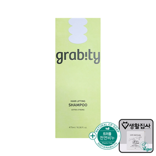 grabity 그래비티 헤어 리프팅 샴푸 엑스트라 스트롱 탈모완화 기능성 샴푸 + 사은품 천연비누, 1개, 475ml