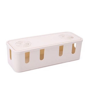 臺灣熱銷 大號線路接線闆收納日係集線盒電源插 收納盒 電線整理塑料收納盒, 北歐米, 1個