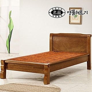 명품의료기 [전용패드 증정] DS 205S 싱글 황토숯볼 흙침대, 브라운, 브라운