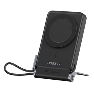 M105 磁吸無線充電行動電源 10000mAh 雙向快充, 黑灰, MTOS