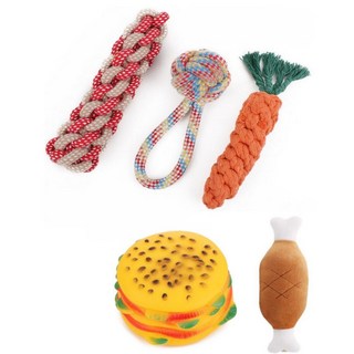 대형견 강아지 장난감 세트 5P 다양한 구성, 5개
