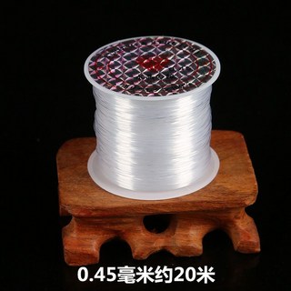 透明無彈力串珠魚線戒指線穿珍珠文玩水晶魚絲線手鍊防斷線防丟線