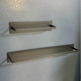 슈랜헤이 현관문 슬리퍼 우산 자석거치대 대소형 2종, 1세트, 블랙