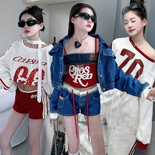 클로이클로젯 더 체이스 여아 아동 레드 화이트 스포츠 걸그룹 아이돌 케이팝 무대의상 주니어