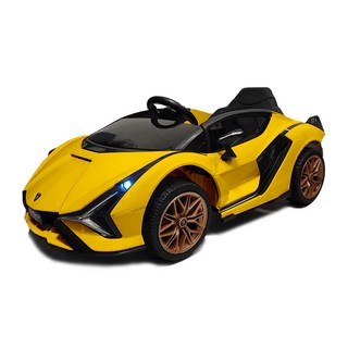 BEINI貝婗 藍寶堅尼四驅電動車(兒童電動汽車 超跑玩具車 BN-6388), 黃色, 1個