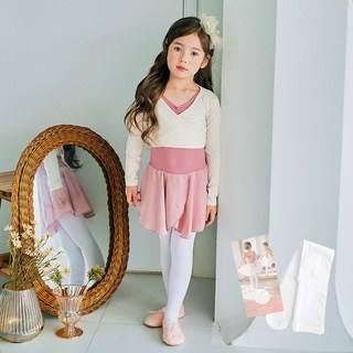 TABLIER 玫瑰雪紡芭蕾開衫連褲襪套裝韓國製造